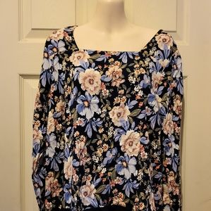 💲J. Jill Floral Medium Blouse